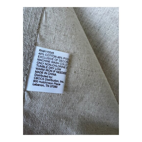 Thanksgiving Kitchen Towels Set Of 2 Plaid & Embroidered Cotton/Poly Blend Fall - Picture 3 of 7